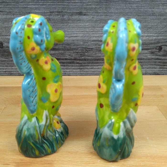 Sea Horse Nautical Salt and Pepper Set Collectible by Blue Sky Clayworks