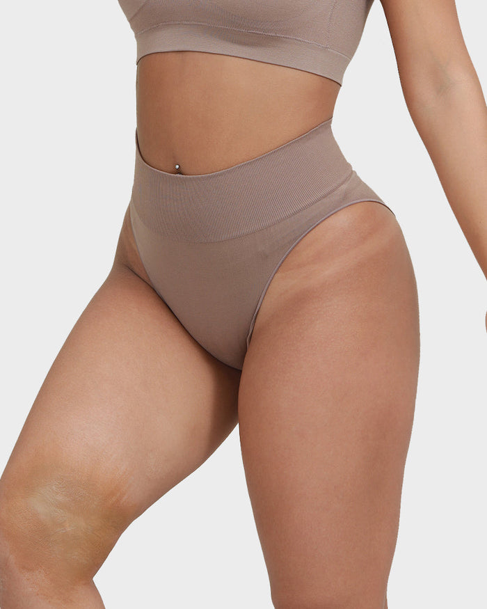 Seamless High Waist Tummy Control Brief Panty (3 Pack)