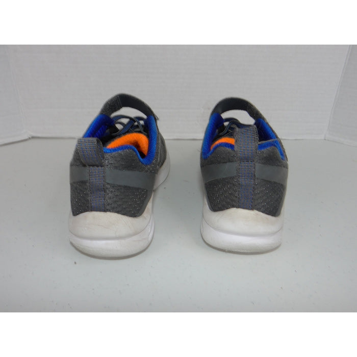 Skechers Kids 403818L Grey Blue Orange Air Cushioned Athletic Sneakers Size 136