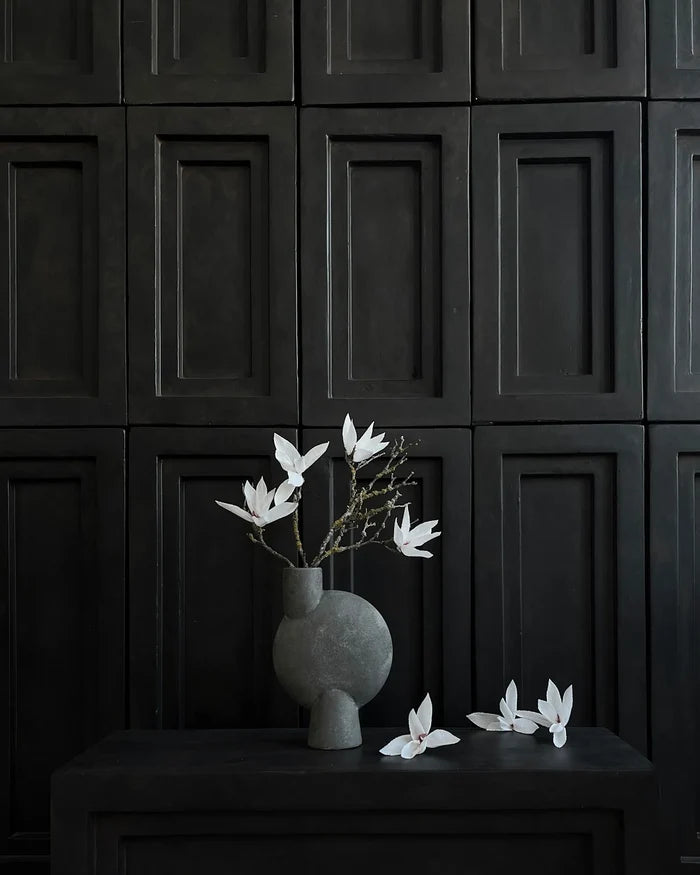 SPHERE VASE BUBL, MEDIO - DARK GREY