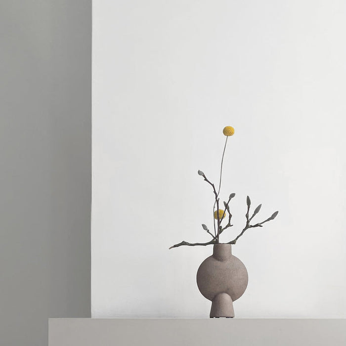 SPHERE VASE BUBL, MINI - TAUPE