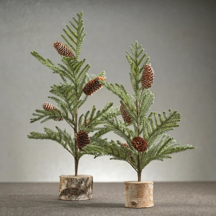 SPRUCE TREE WITH SMALL PINECONES 19"