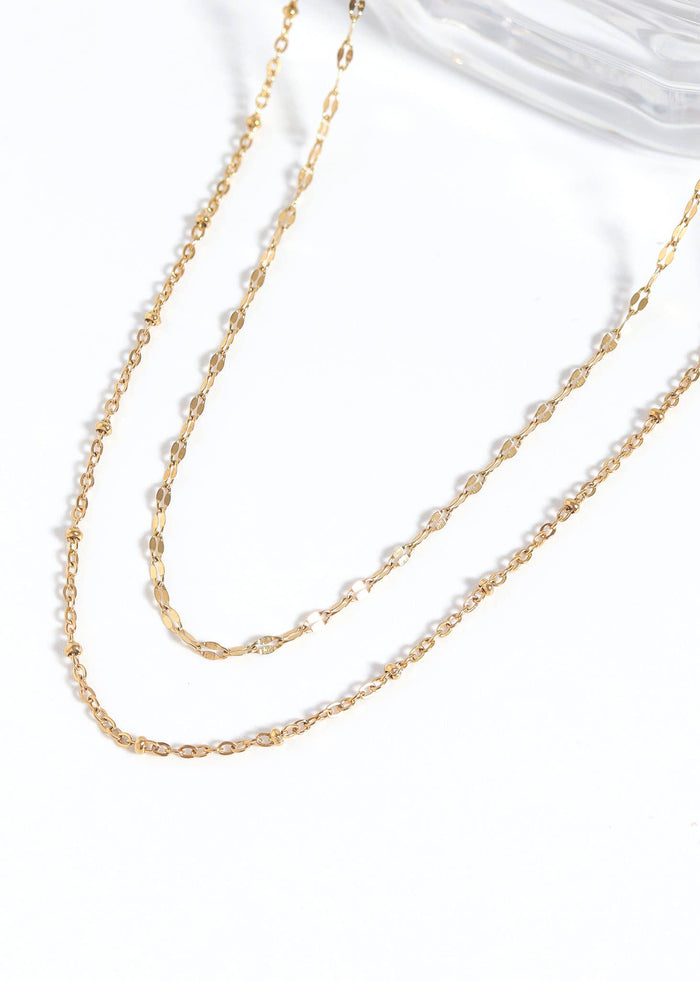 Stainless Steel Lip Chain Necklace