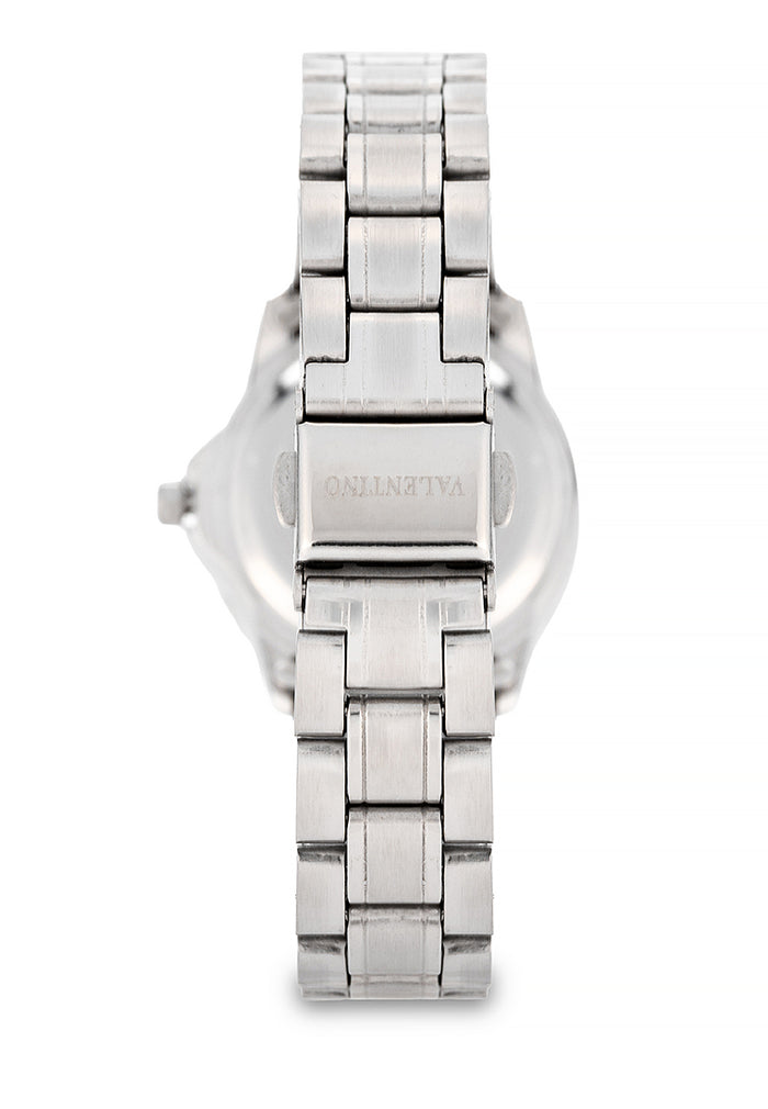 Valentino Stainless Steel Strap Analog Watch for Women 20122487-BLK RING-BLK DIAL-Watch Portal Philippines