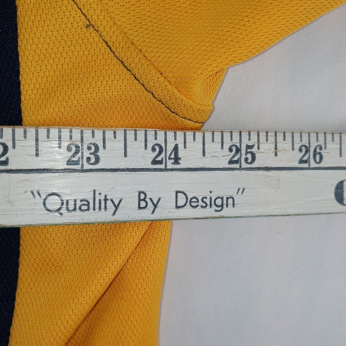 Starter Michigan Wolverines Navy Blue Yellow Polo Shirt Mens XL Embroidered7
