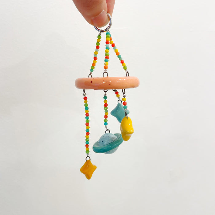 SA Sculpture - Tiny Saturn Mobile