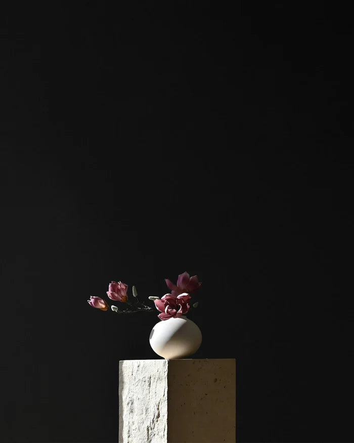 SUNAO VASE FAT, PETIT - BIRCH