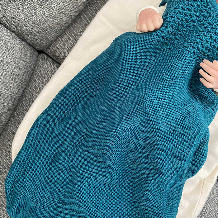 Topponcino bébé en laine vierge & coton bio – Laine & Compagnie x Sassoupi