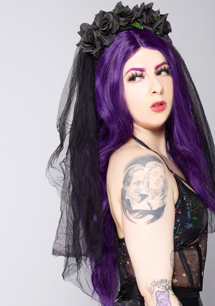 LASR Until Death Rose Veil Crown — product view