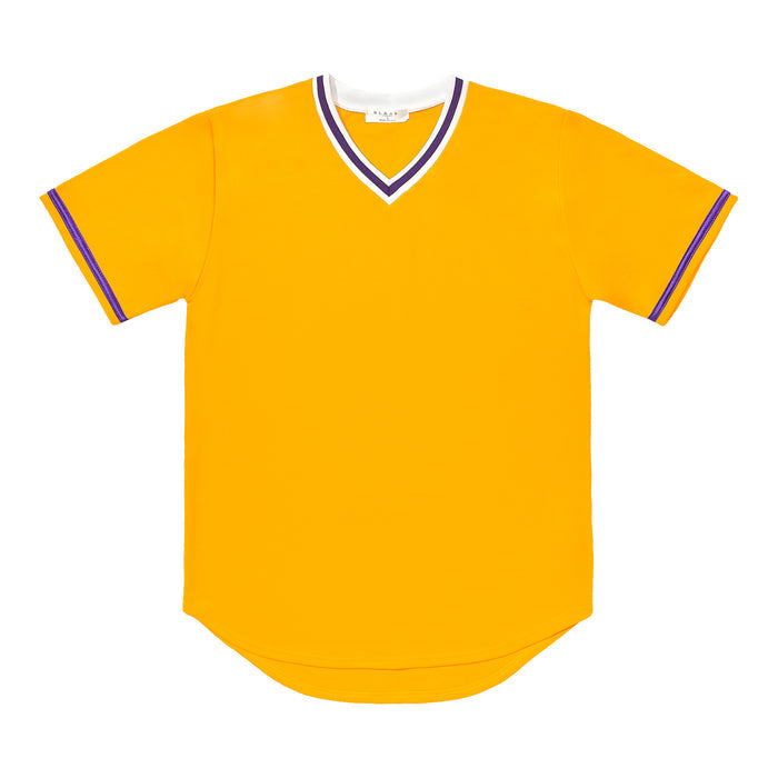 V-Neck Jersey - Gold / Purple
