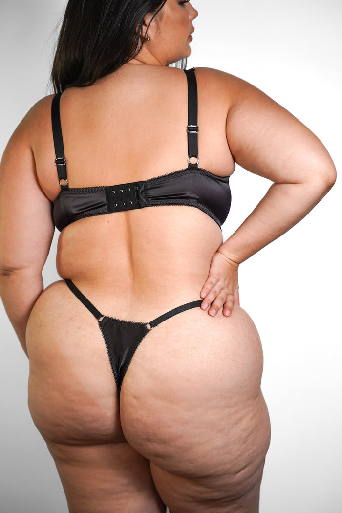 LILUNDERWEAR Diana Balconnet Noir - balconnet profil