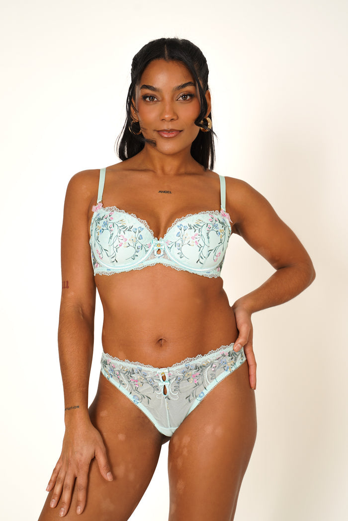 LILUNDERWEAR Essence Brésilienne Menthe - culotte brésilienne détail
