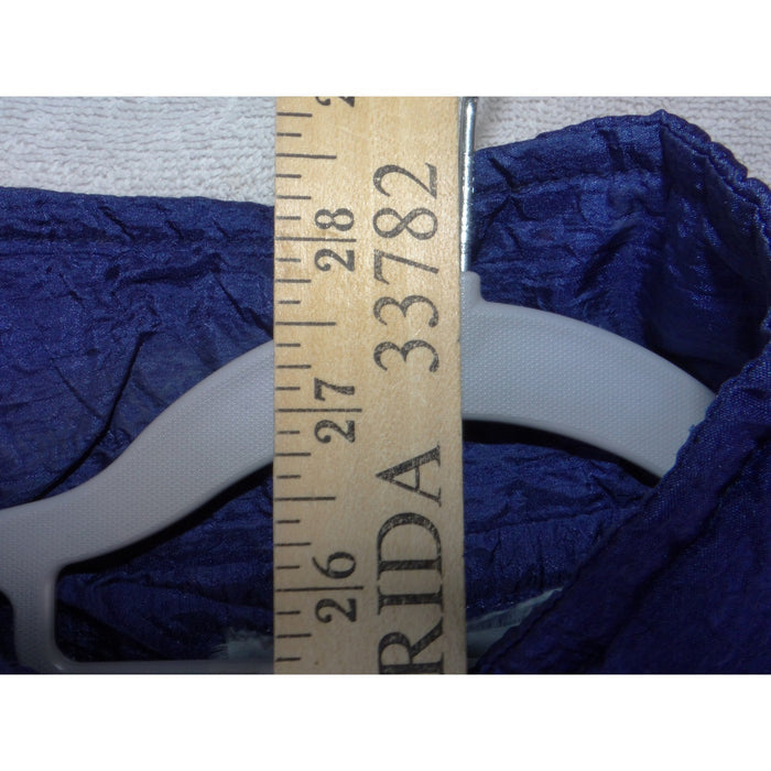 Vintage Bay 90s Baroque Pocket Watch Print Windbreaker Jacket Blue XL RN427387