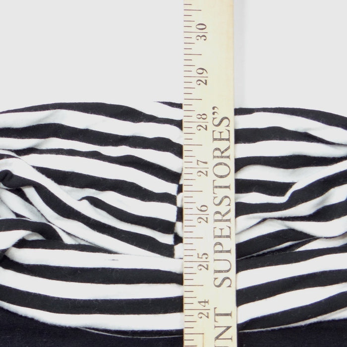 Vintage Venana Premium Womens 2X Black Striped Cowl Neck Long Sleeve Tunic Top4