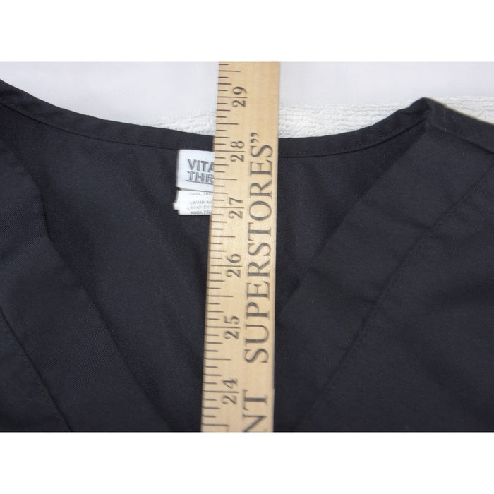 Vital Threads Womens Black V Neck Scrub Top Short Sleeve VT501C Size Medium4