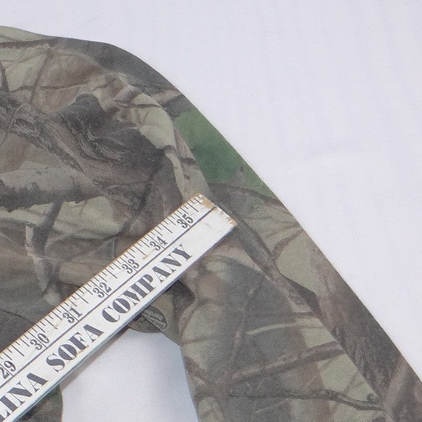 VTG Walls Realtree Hardwoods Camo Full Zip Hoodie Mens Brown Green Camouflage7