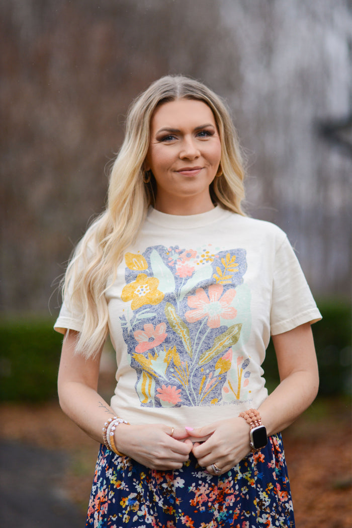 Wildflowers {Luke 12:27} ~Comfort Colors Ivory