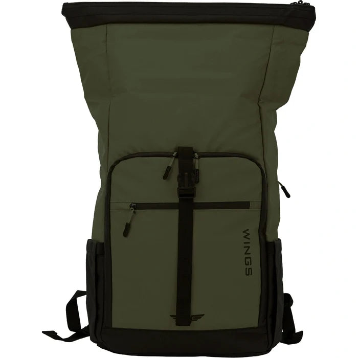 WINGS Plecak podróżny zwijany 29 L ROOK dark green ROOK COLLECTION