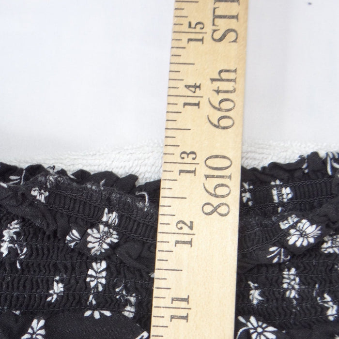 Wonder Nation Girls Plus Size L 10 12 Black White Floral Daisy Smocked Skort4