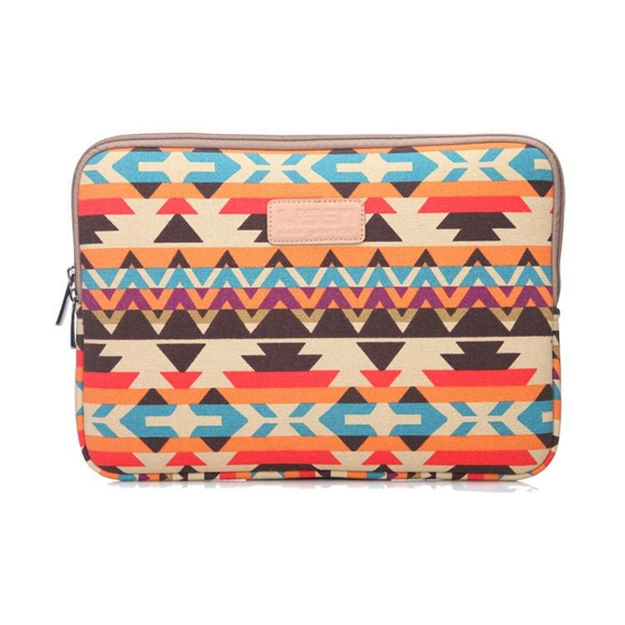 13 Inch Lingge Laptop Liner Bag - Pattern Design - Green Pattern Diamond Lattice