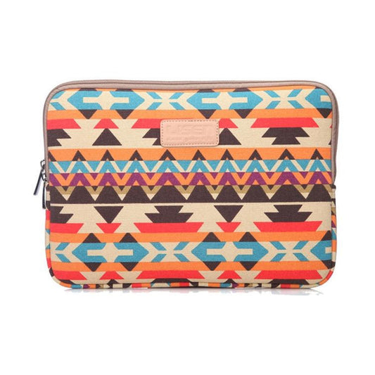 13 Inch Lingge Laptop Liner Bag - Pattern Design - Green Pattern Diamond Lattice