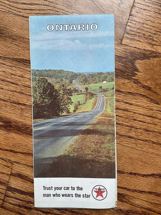 1965 Texaco Ontario Canada Highway Transportation Travel Road Map