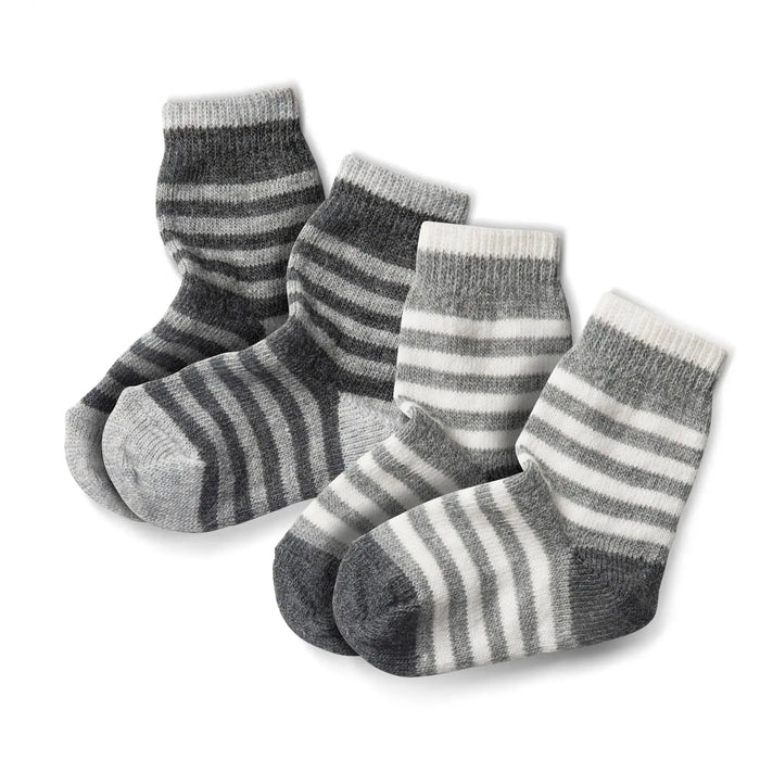 2 paires de chaussettes en laine/alpaga Fellhof - Beige et Gris Fellhof