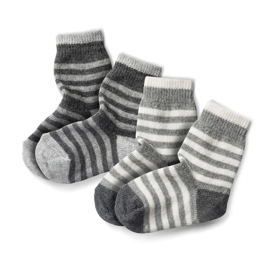 2 paires de chaussettes en laine/alpaga Fellhof - Beige et Gris Fellhof