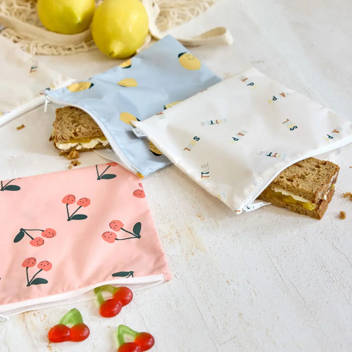 2 pochettes à snack Lässig - Happy Fruits Cerise