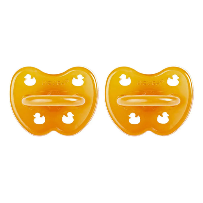 2 tétines en caoutchouc naturel Hévéa Canard- Symétrique - Lilinappy