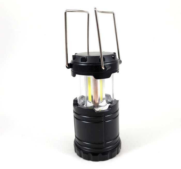 24 LED Lantern Lamp Light Collapsible Black For Tent Camping Outdoor Hiking