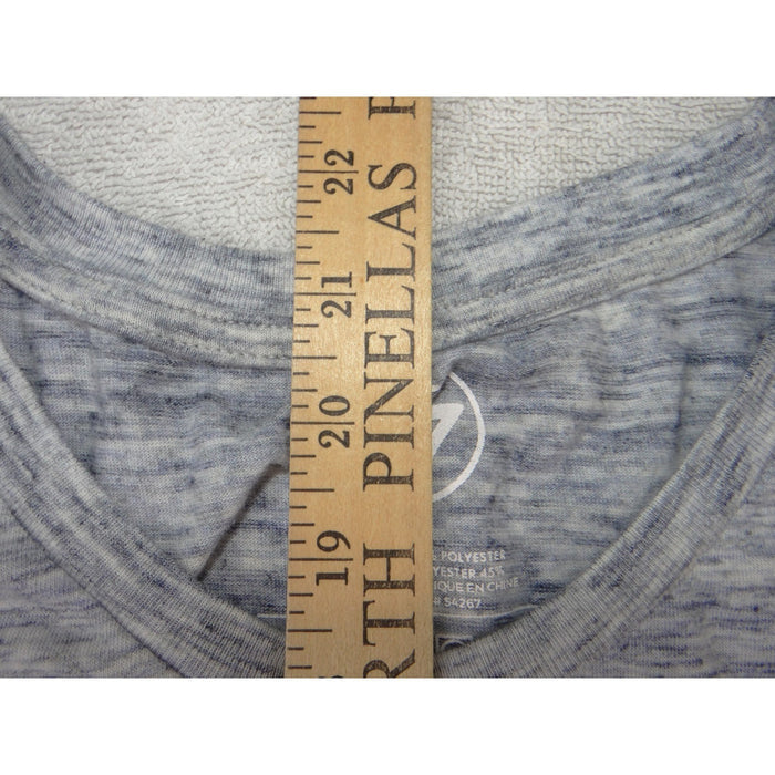 47 Brand Tampa Bay Lightning NHL Shirt Womens Small Gray Blue Space Dye Tee 39914
