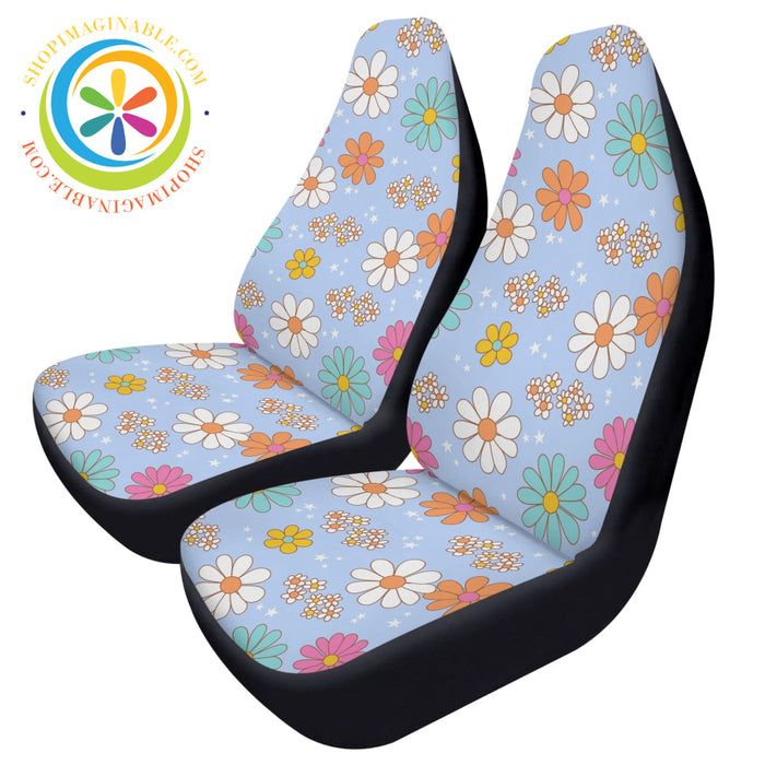 80S Retro Floral Car Seat Covers