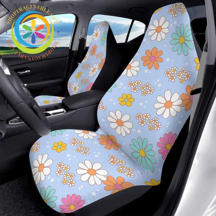 80S Retro Floral Car Seat Covers