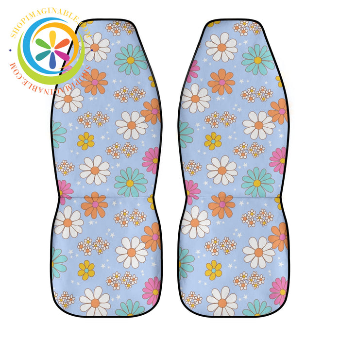 80S Retro Floral Car Seat Covers