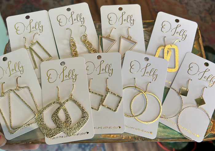 O lolly gold dangles