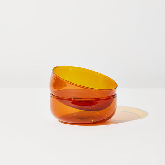 ABRACADABRA AMBER SET OF 2 BOWLS