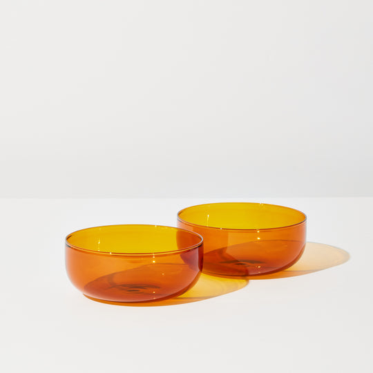 ABRACADABRA AMBER SET OF 2 BOWLS