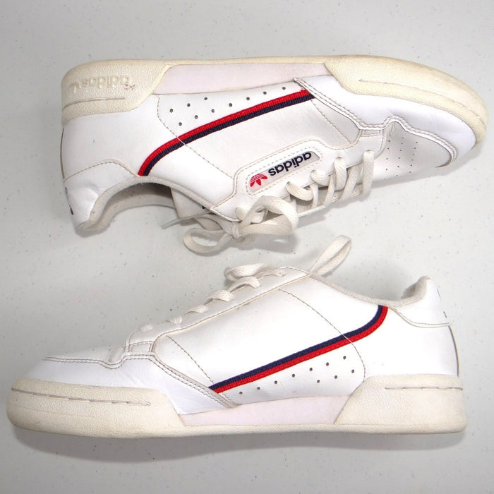 Adidas Continental 80 White Navy Red Leather Sneakers Mens 5.5 Womens 6.51