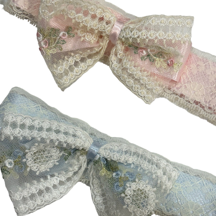 Aida BOW Headband (Blue or Pink)