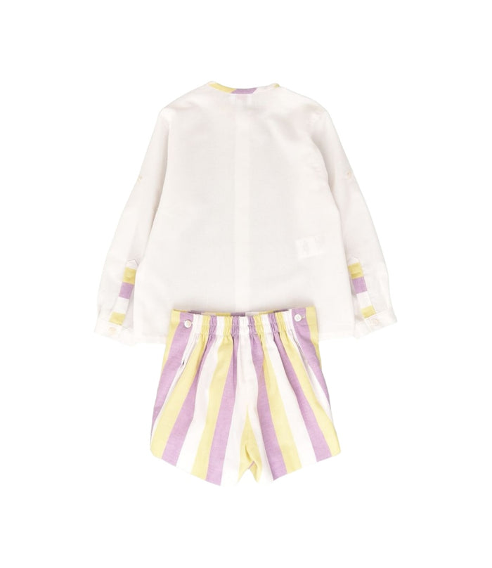Alani Long Sleeve Purple 2-Piece Boy Set