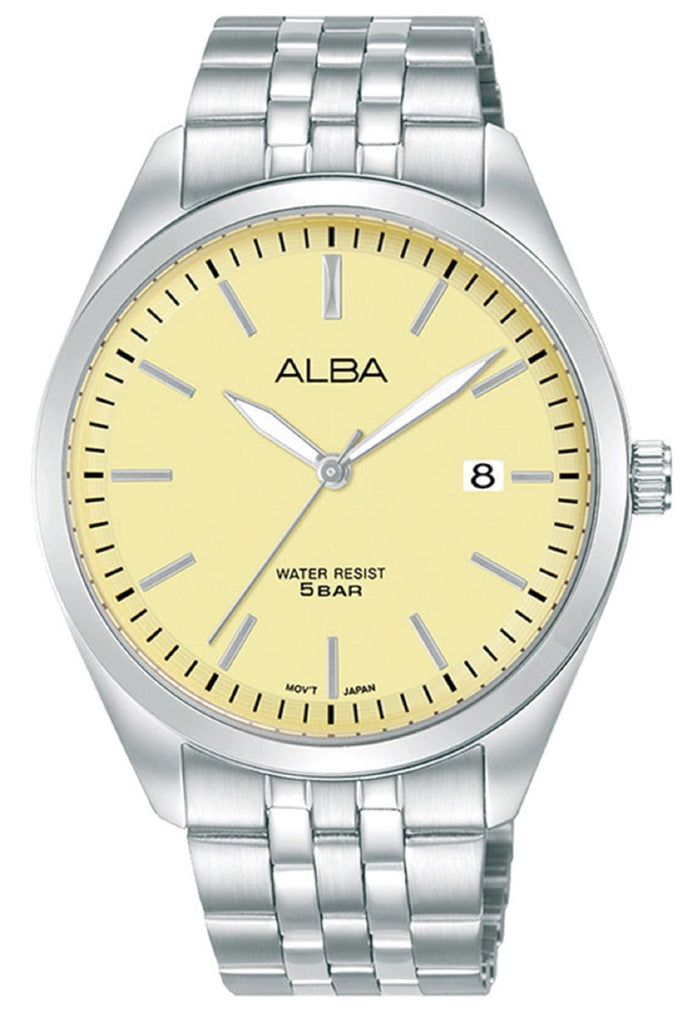 Alba Active Luminous Dial Analog Stainless Steel Strap Watch for Men AS9S21X1-Watch Portal Philippines