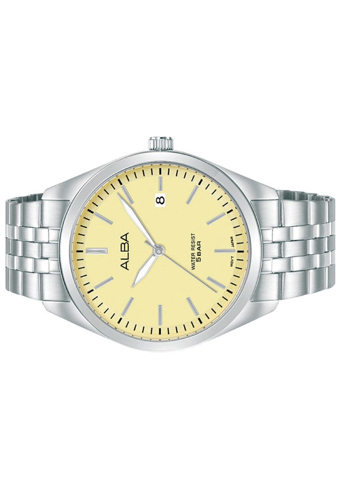 Alba Active Luminous Dial Analog Stainless Steel Strap Watch for Men AS9S21X1-Watch Portal Philippines