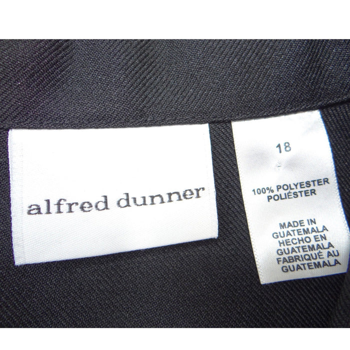 Alfred Dunner Womens Black Two Button Blazer Jacket Plus Size 18 Professional2