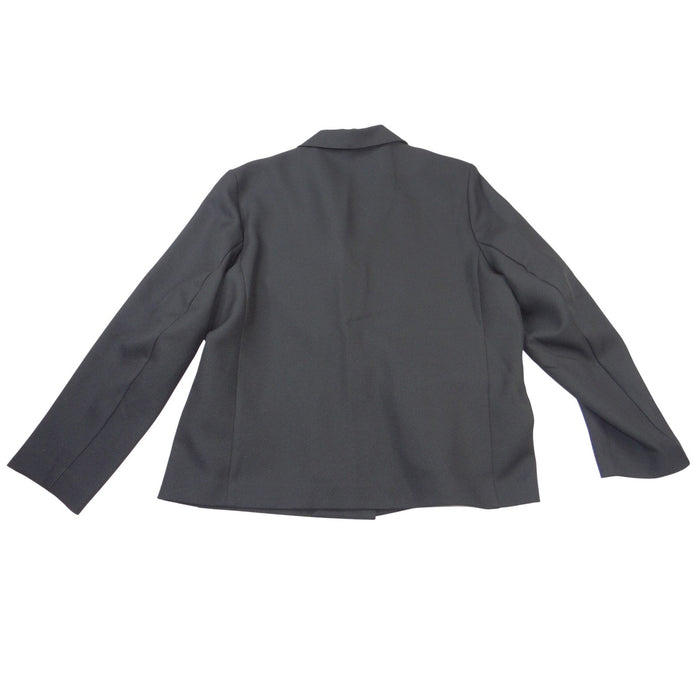 Alfred Dunner Womens Black Two Button Blazer Jacket Plus Size 18 Professional3