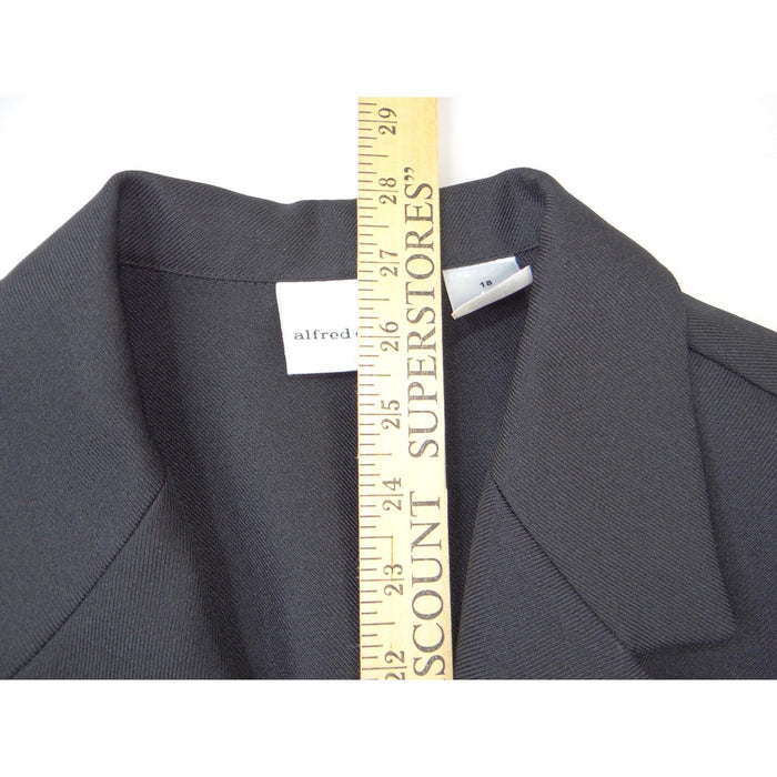 Alfred Dunner Womens Black Two Button Blazer Jacket Plus Size 18 Professional5