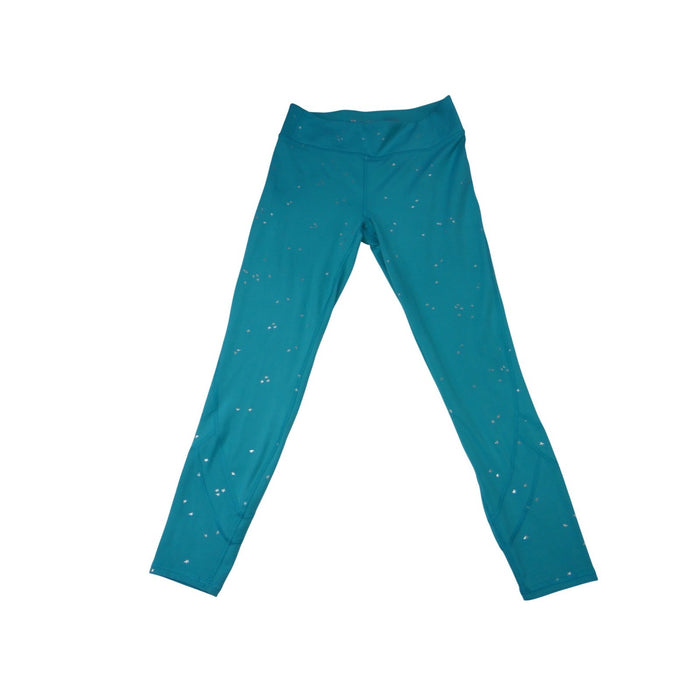 All In Motion Teal Star Print Athleisure Leggings Size XL 14 160