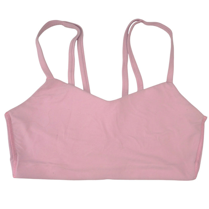 All In Motion Womens Mauve Pink Double Strap V Neck Sports Bra Size S0