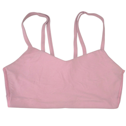 All In Motion Womens Mauve Pink Double Strap V Neck Sports Bra Size S0