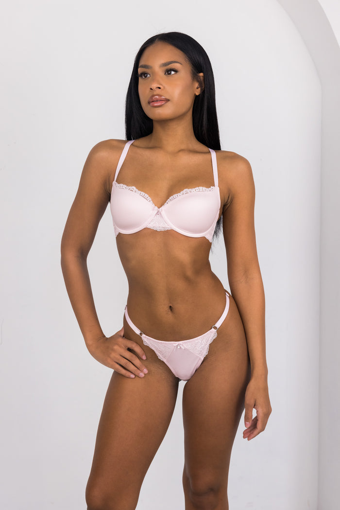 LILUNDERWEAR Allure Balconnet Rose - balconnet vue lifestyle